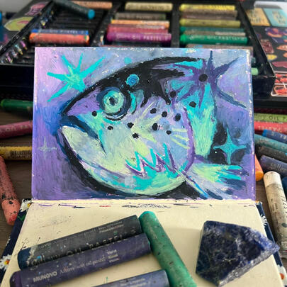 Oil pastel